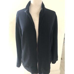 Karen Scott Women's Sport Zip Cardigan Navy Size XL